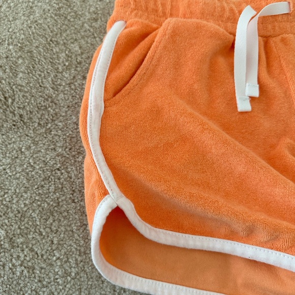 3 of NWT Cat&Jack Stretch Girls Blue Jean Overall, 2 Orange Shotrs, Sz M (7, 8) - Picture 8 of 16